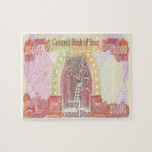 Puzzle Dinero de 25.000 dinares iraquíes
