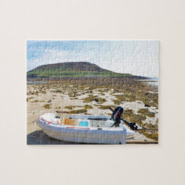 Puzzle Dinghy en la playa