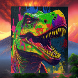 Puzzle Dinosaur T Rex feliz