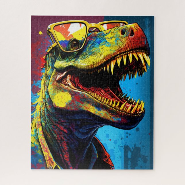 Puzzle Dinosaur T Rex Modern World Kids (Vertical)