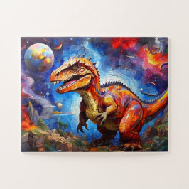 Puzzle Dinosaurio colorido para niños