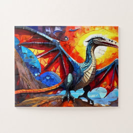 Puzzle Dinosaurio colorido para niños