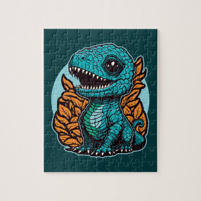 Puzzle Dinosaurio de bebé lindo (Vertical)