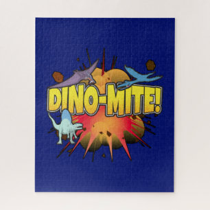 Puzzle Dinosaurio Lover Dinamita Dino-mite Pun