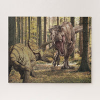 Dinosaurio Tyrannosaurus Triceratops