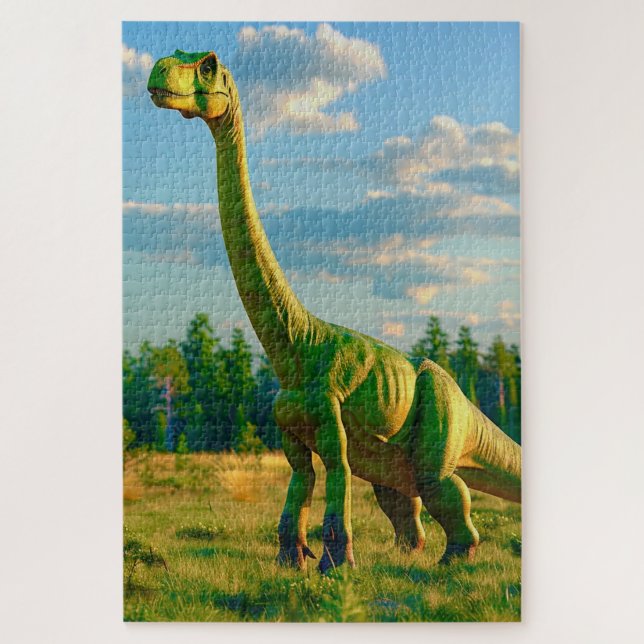 Puzzle Dinosaurio verde (Vertical)
