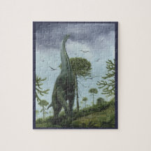 Dinosaurios Antiguos, Sauroposeidon con Aves Volan
