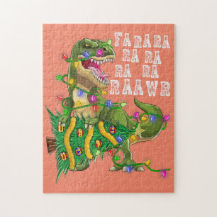 Puzzle Dinosaurios Árbol de Navidad Rex Hombres Niños