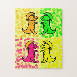 Puzzle Dinosaurios de Frutas Cítricas