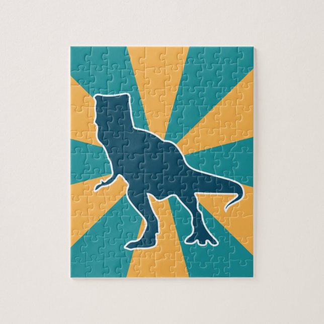Puzzle Dinosaurios enojados t-rex jurásicos de animales m (Vertical)