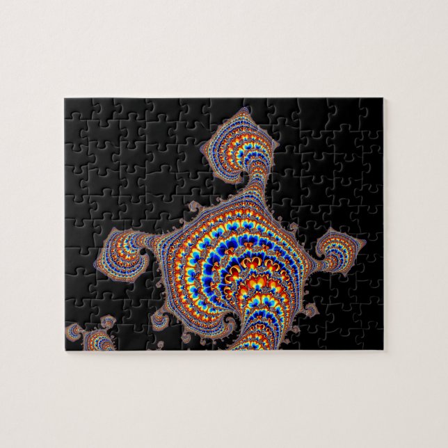 Puzzle Dinozaur - Arte fractal (Horizontal)
