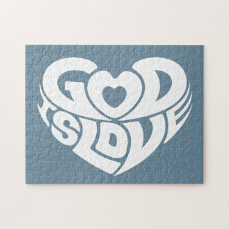 Puzzle Dios cristiano fresco es escritura del verso de la