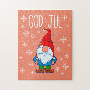 Puzzle Dios Jul, Tomte Gnome sueco, Escandinavia Merry