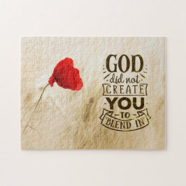 Puzzle Dios no te creó para mezclar en cita cristiana