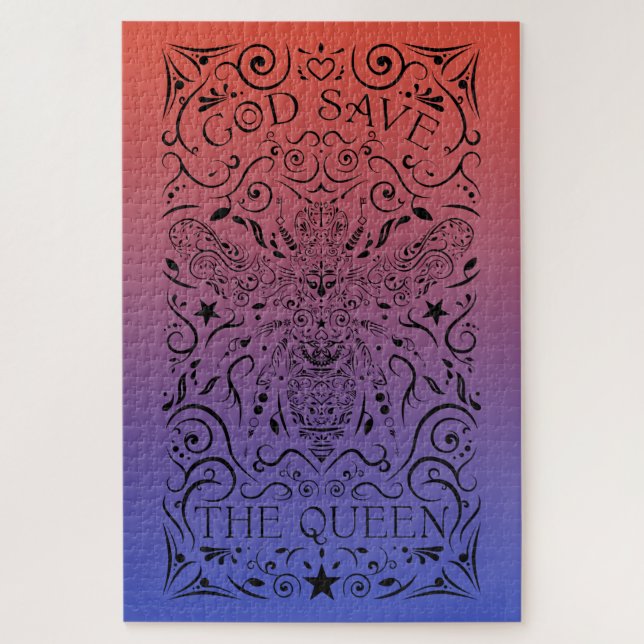 Puzzle dios salve a la abeja reina (Vertical)