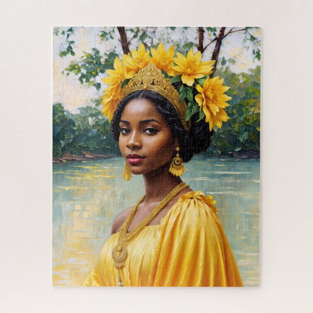 Puzzle Diosa africana Oshun Orisha Art (Vertical)