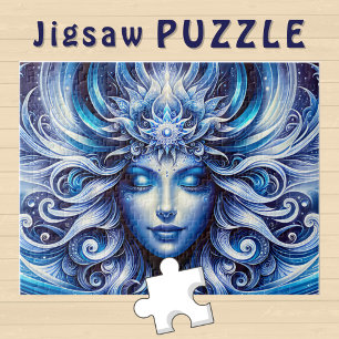 Puzzle Diosa Celestial Cabeza Azul Enero - 