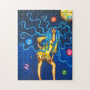 Puzzle Diosa de la Luna Fantasía Celestial Arte Original