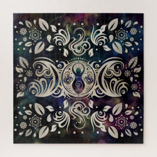 Puzzle Diosa de la Luna Triple morada #1