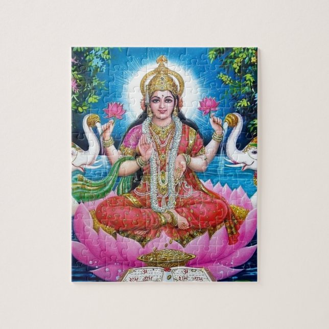 Puzzle Diosa de Lakshmi del amor, de la prosperidad, y de (Vertical)