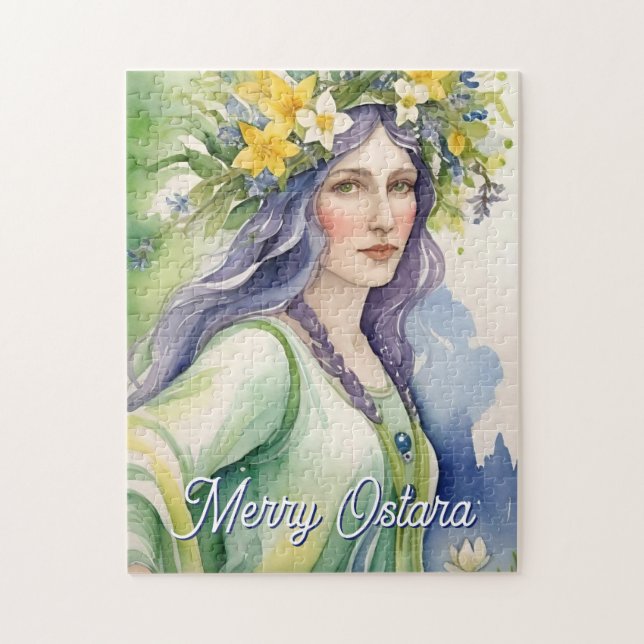 Puzzle Diosa de Ostara Sabbat de Equinoccio de Primavera  (Vertical)