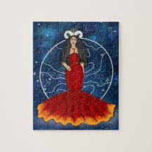 Diosa de Zodiac Aries con planeta Marte Celestial