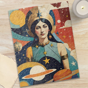 Puzzle Diosa Estelar Celestial Mística Retro