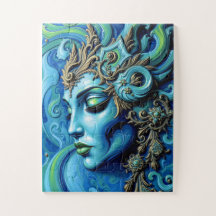 Diosa etérea: Fusión del arte y la fantasía