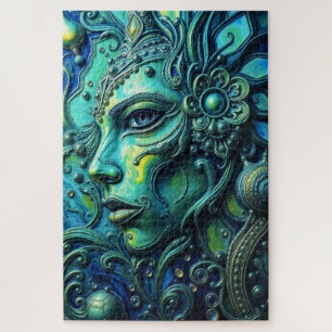 Puzzle Diosa etérea: Fusión del arte y la fantasía