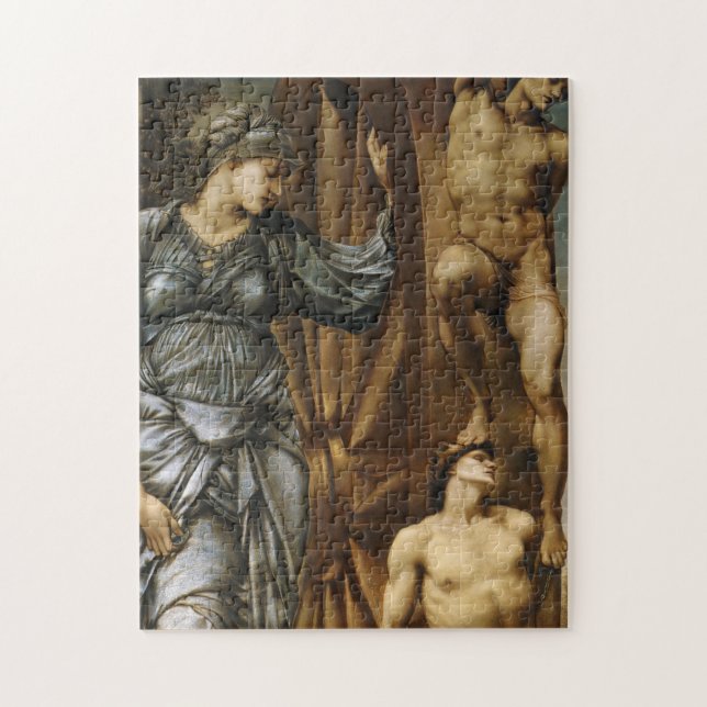 Puzzle Diosa girando la rueda de la fortuna (Burne-Jones) (Vertical)