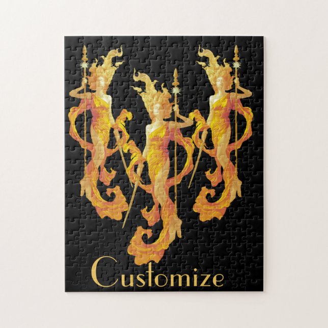 Puzzle Diosa guerrera de oro Thunder_Cove (Vertical)