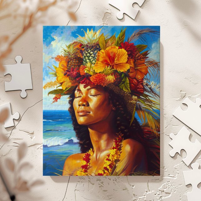 Puzzle Diosa Tropical de la Isla Hawaiana (Subido por el creador)