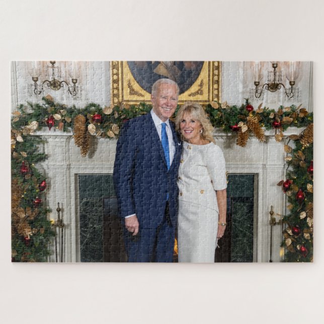 Puzzle Dirección del estado Biden de la Unión de Navidade (Horizontal)