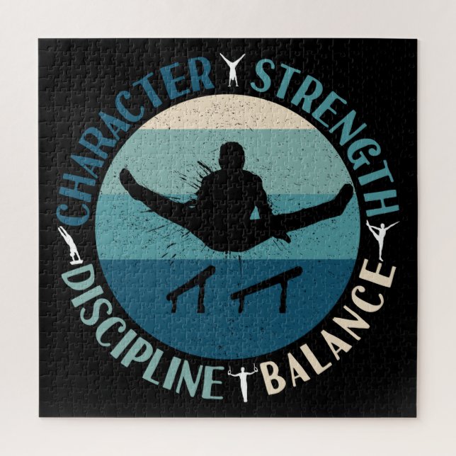 Puzzle Disciplina de la fuerza de la gimnasia masculina (Vertical)