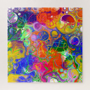 Puzzle Disco Ball Electricidad Fluid Art