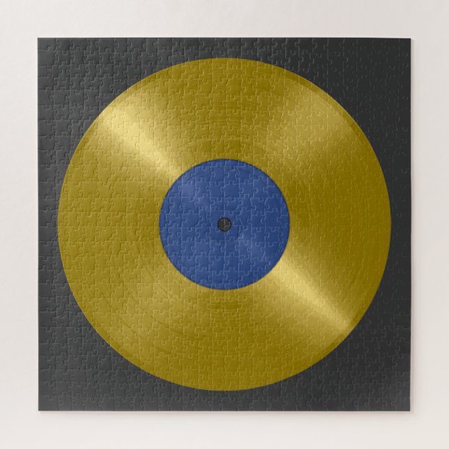 Puzzle Disco de vinilo de oro (Vertical)