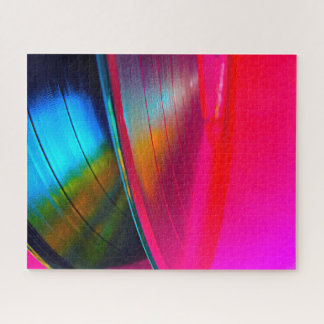 Puzzle Discos de vinilo magentas