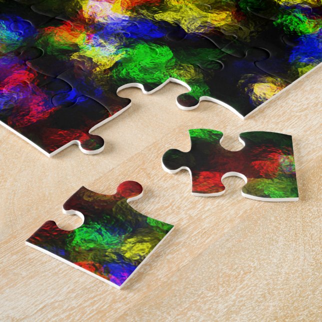 Puzzle Discoteca abstracta Relieve metalizado Jigsaw Puzz (Lado)