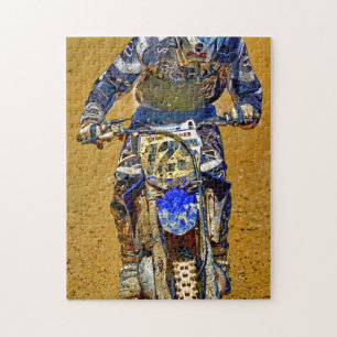 Puzzle Diseñador de campeones moto-X en bicicleta sucia #