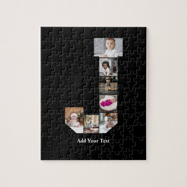 Puzzle Diseñar su propia letra Poster de Collage de fotos (Vertical)