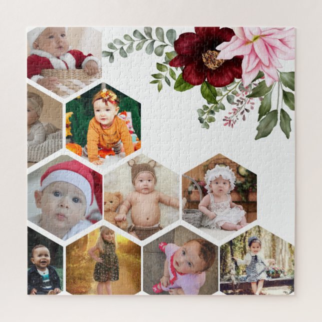 Puzzle Diseñar su propio Collage de fotos Floral 10 (Vertical)