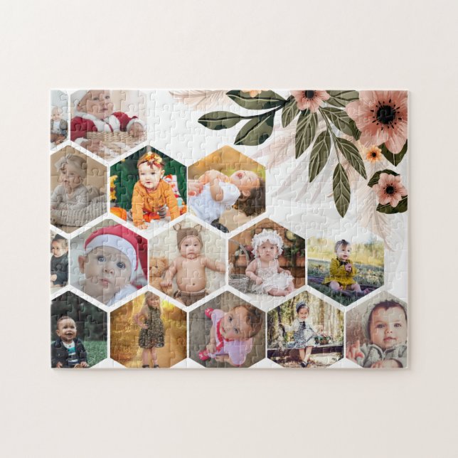 Puzzle Diseñar su propio Collage de fotos Floral 15 (Horizontal)