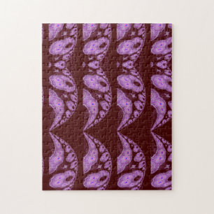 Puzzle Diseño abstracto de tonos ricos en varios corazone