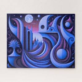 Puzzle Diseño abstracto moderno cubismo surrealismo