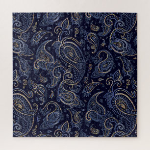 Puzzle Diseño Art Nouveau de Denim Floral