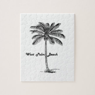 Puzzle Diseño blanco y negro de West Palm Beach y de la