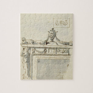 Puzzle Diseño bosquejado para una chimenea (la pluma y l