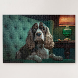 Puzzle Diseño Clásico de Retrato de Cocker Spaniel Elegan