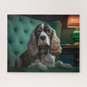 Puzzle Diseño Clásico de Retrato de Cocker Spaniel Elegan