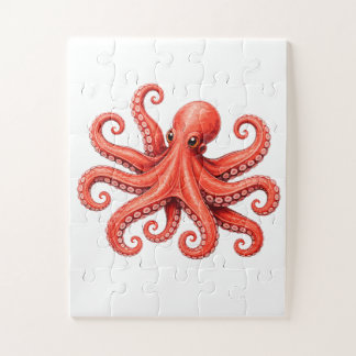 Puzzle Diseño de animal marino de pulpo